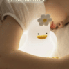 Cute Duck Night Lamp – Soft Silicone LED Touch Light, USB Rechargeable