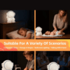 Astronaut Night Light – Soft Silicone Color-Changing Touch Lamp, USB Rechargeable