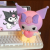 Cute Purple Character Silicone Night Light YH-335 – Pat Touch Sensor LED Lamp, USB Rechargeable
