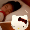 Cute Cat Face Silicone Night Light – Soft Squishy USB Warm Glow Lamp for Bedroom & Desk