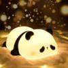 Cute Panda Night Light – Soft Silicone Tap Control Lamp, Rechargeable