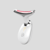 Neck Lifting & Tightening Massager – EMS Microcurrent Face & Neck Device with Red, Blue & Green LED Light Therapy
