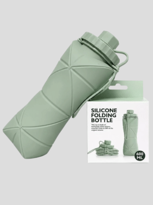 Silicone Folding Water Bottle 600ml – Collapsible, Leak-Proof & BPA-Free Silicone Folding Water Bottle 600ml – Collapsible, Leak-Proof & BPA-Free