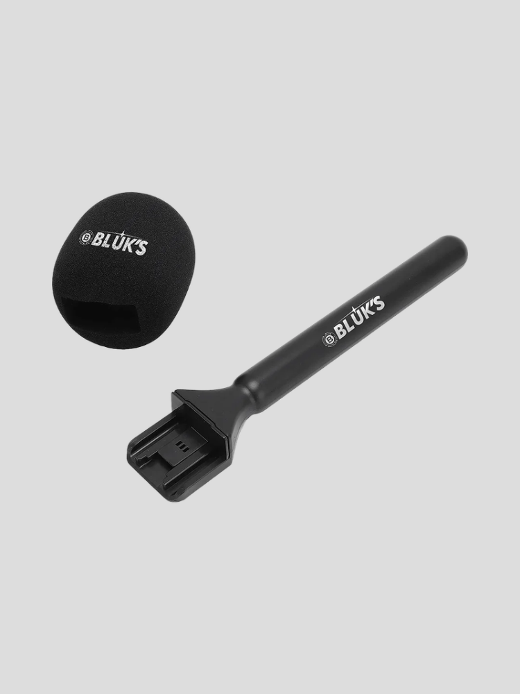 Bx-117 Lavalier Microphone Handle Kit with Foam Windscreen – Handheld Mic Grip for Interviews & Live Recording (Black)-Martgoz Bx-117 Lavalier Microphone Handle Kit with Foam Windscreen – Handheld Mic Grip for Interviews & Live Recording (Black)