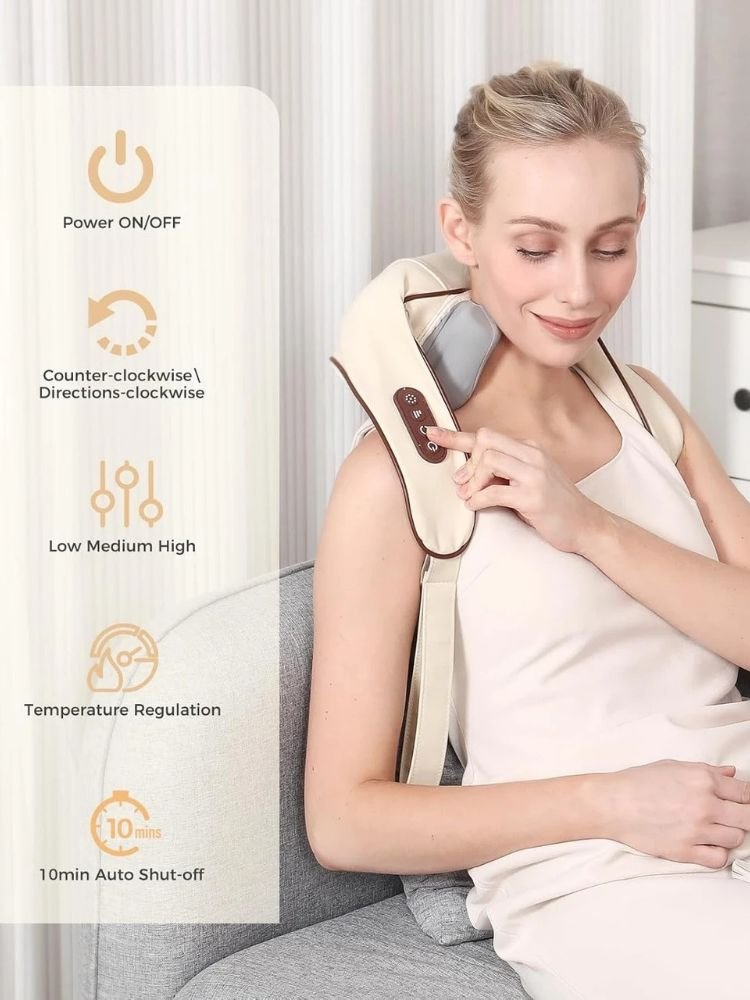 Neck Massager with Heat – Shiatsu 4D Kneading Shoulder & Neck Massager- Martgoz (2) Neck Massager with Heat – Shiatsu 4D Kneading Shoulder & Neck Massager- Martgoz